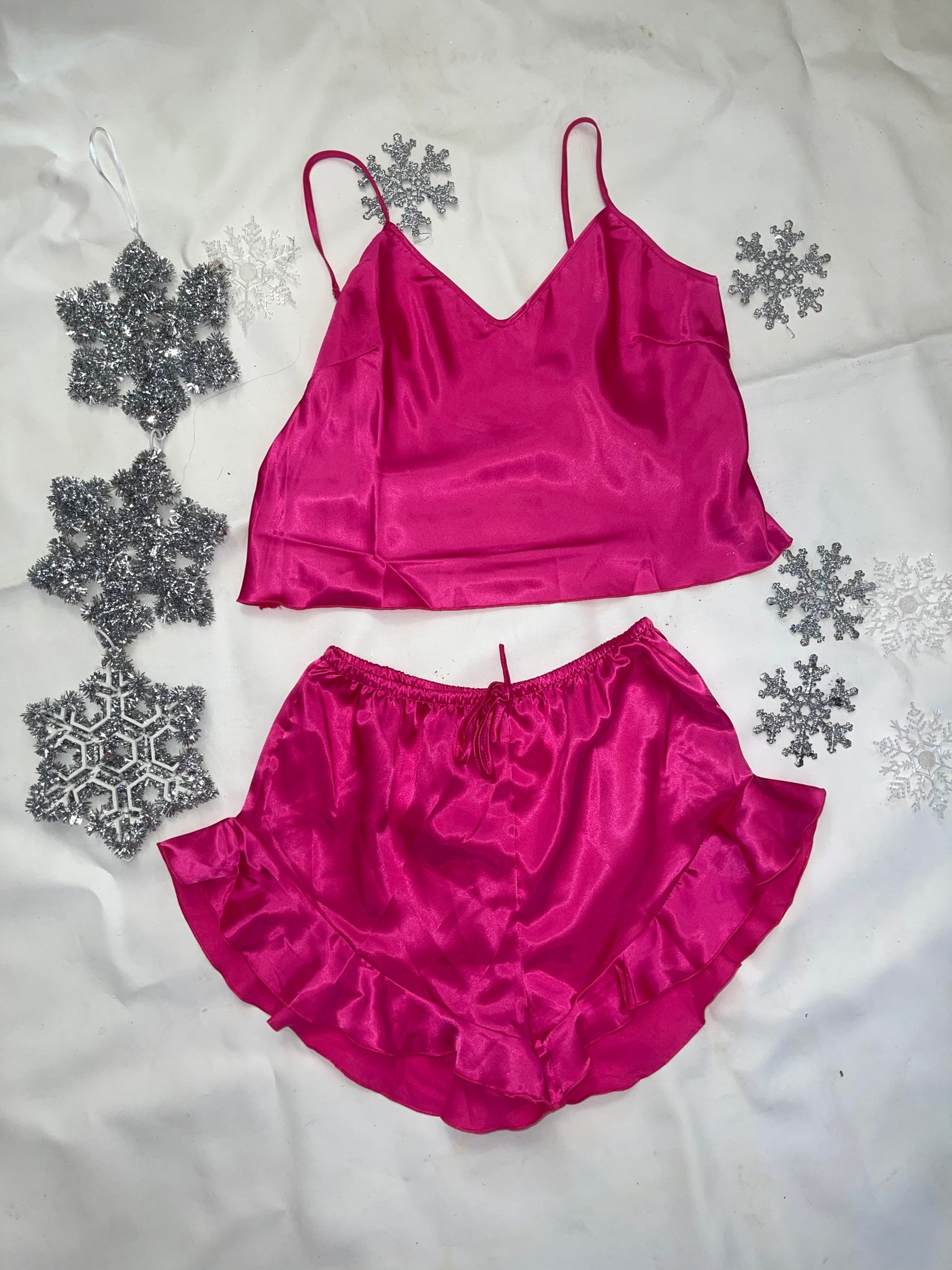 Hot Pink 2 Piece Pajama Set