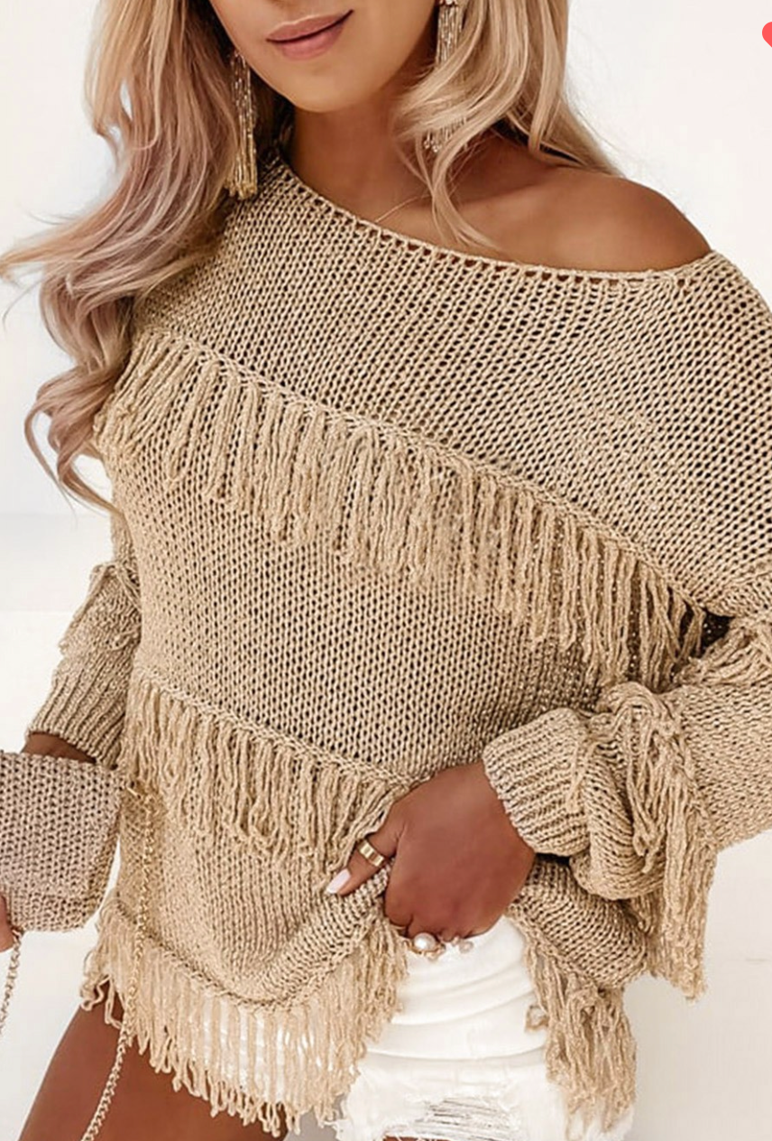 Boho Tassel Sweater