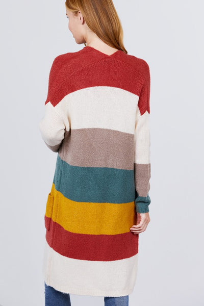 Stripe Cardigan - Bright Colors