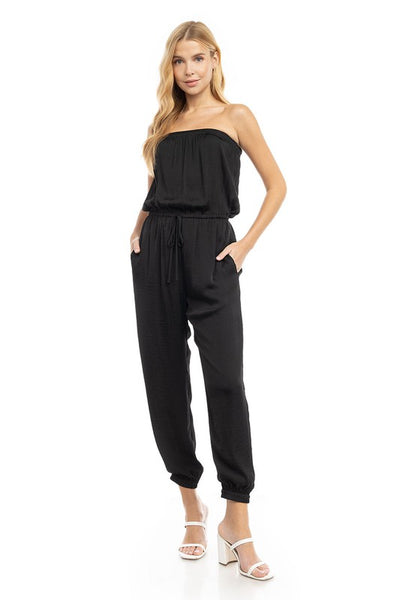 Strapless Banded Jumpsuit (2 Colors)