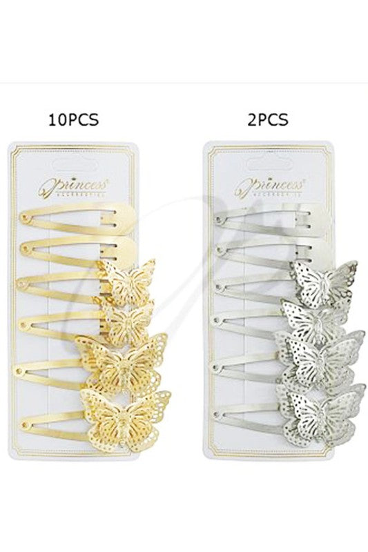 6 Pack Butterfly Clips