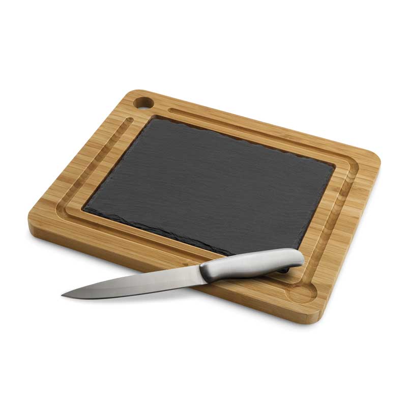 Slate and Bamboo Serving Board