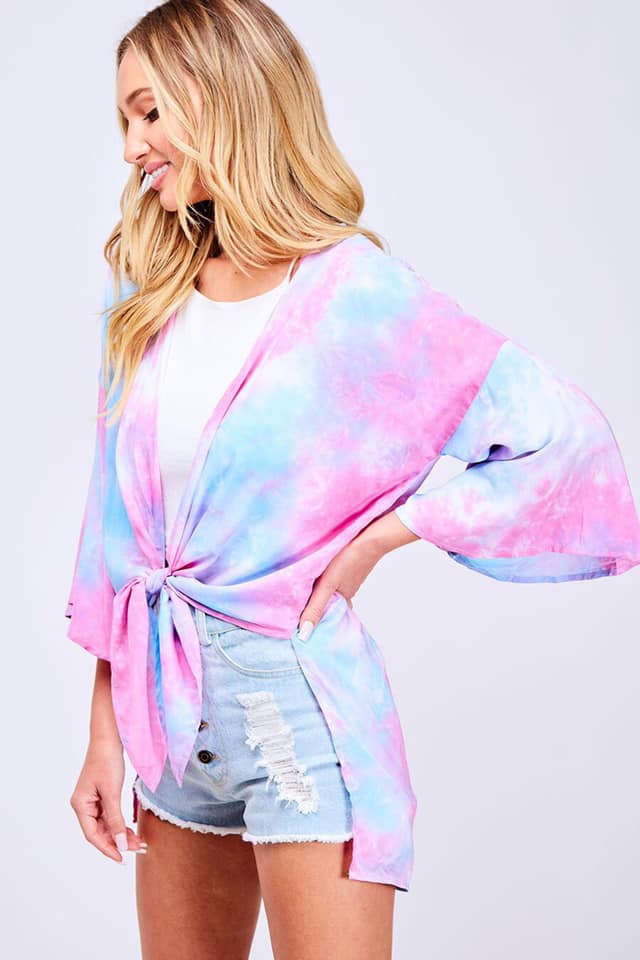 Summer Tie-Dye Kimono