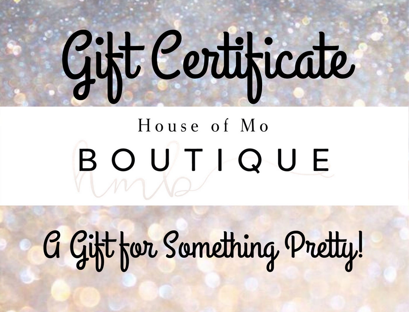 Gift Card for Something Pretty - Available for $10, $25, $50 or $100 Denominations