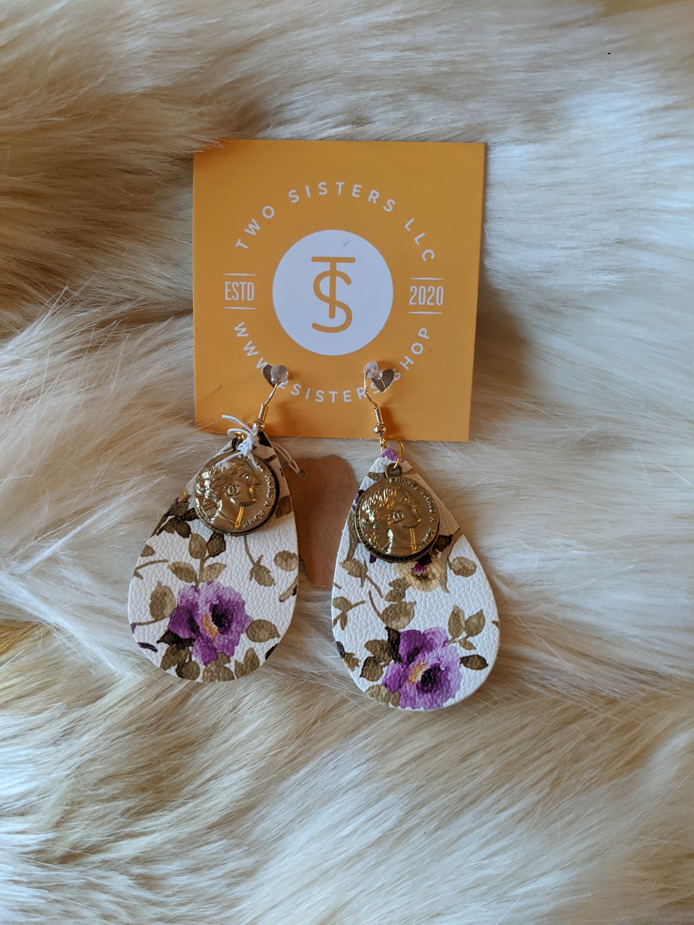 TS104 - Coco Chanel Floral Earrings