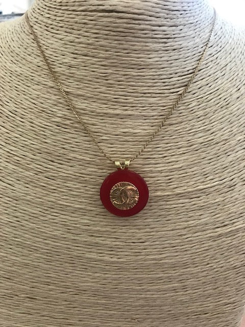 Chanel - Upcycled Authentic Button Neckalce