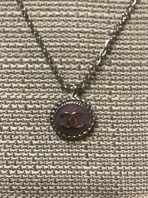 Chanel Upcycled Authentic Designer Button Necklace