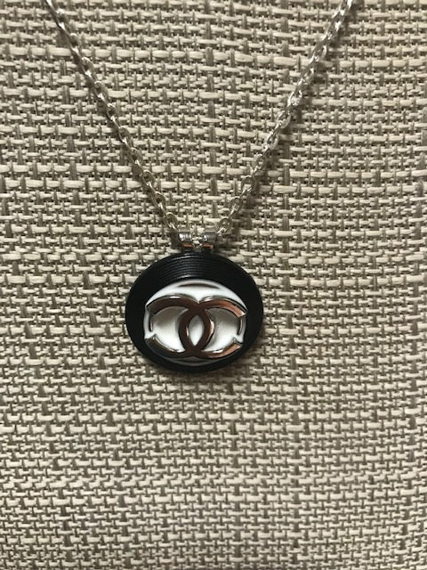 Chanel Upcycled Authentic Designer Button Necklace