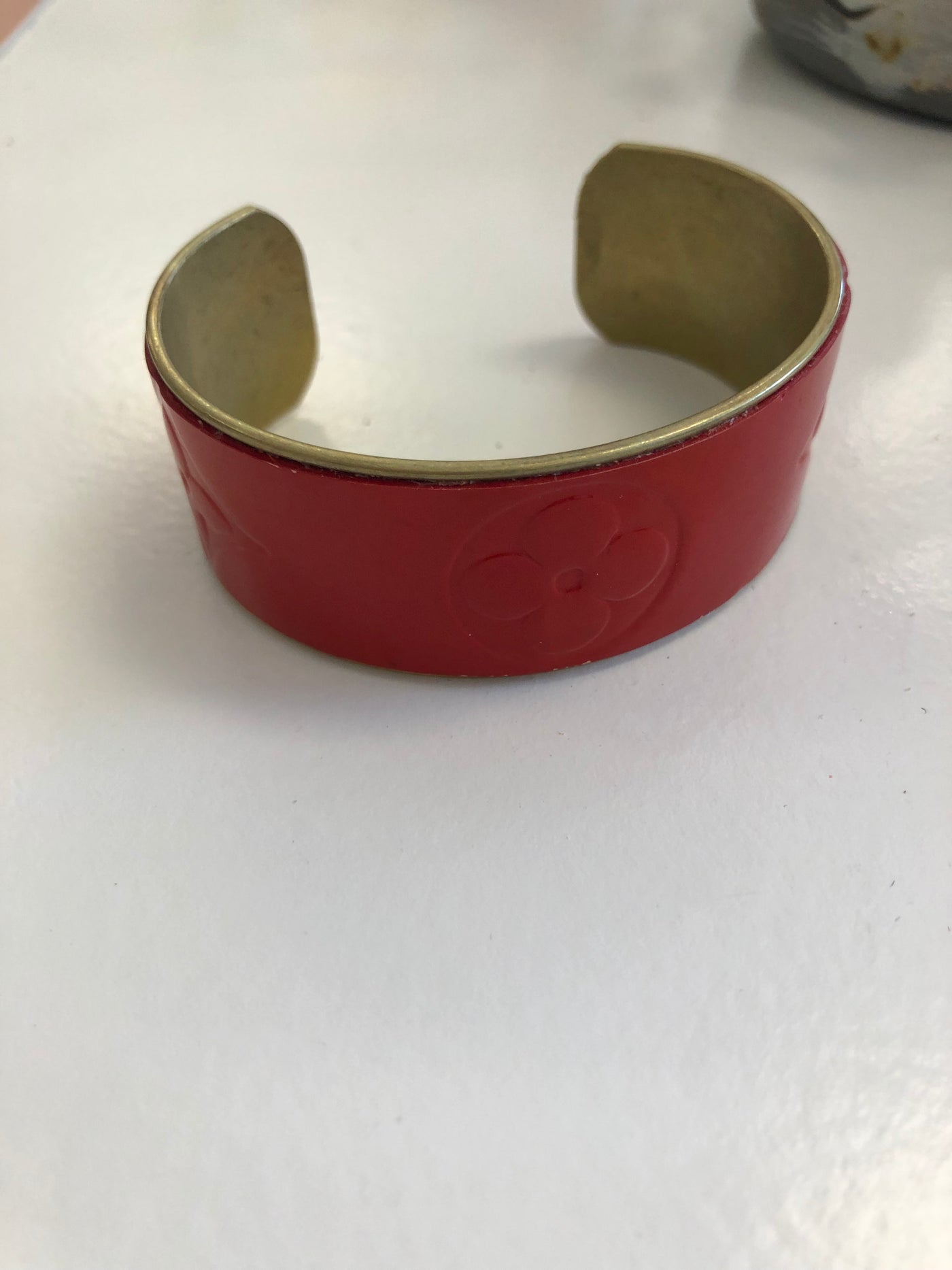 LV Red Cuff Bracelet - don't use