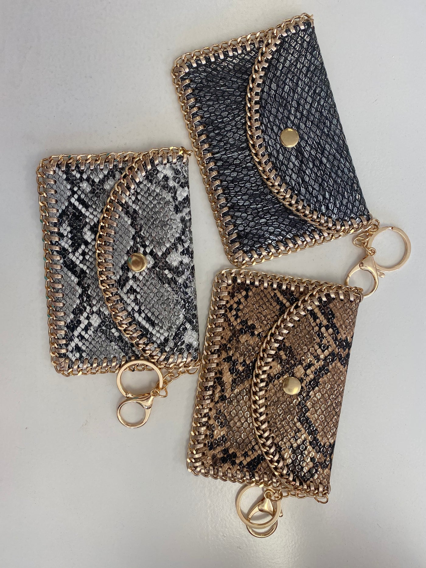 Gold Keychain Wallets (3 Colors)