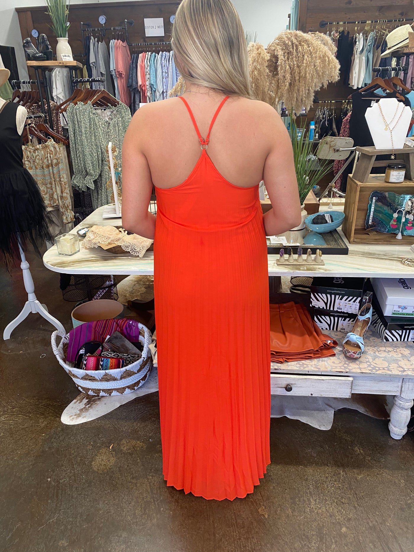 Orange Long Dress