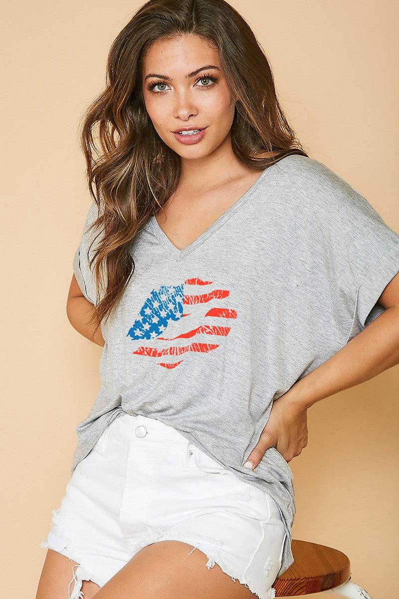Kiss Me I'm American T-Shirt
