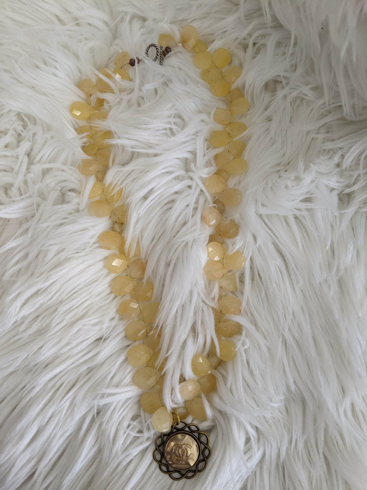 TS110 - Chanel on Artisian Yellow Beads