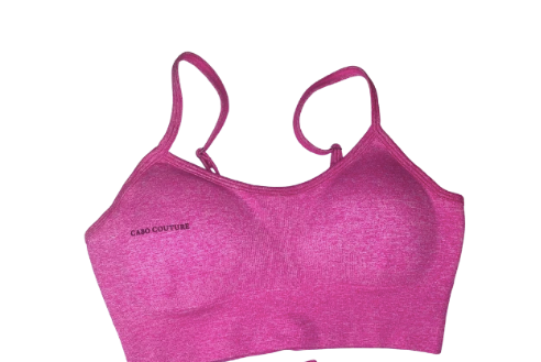Hibiscus Pink Workout Bra