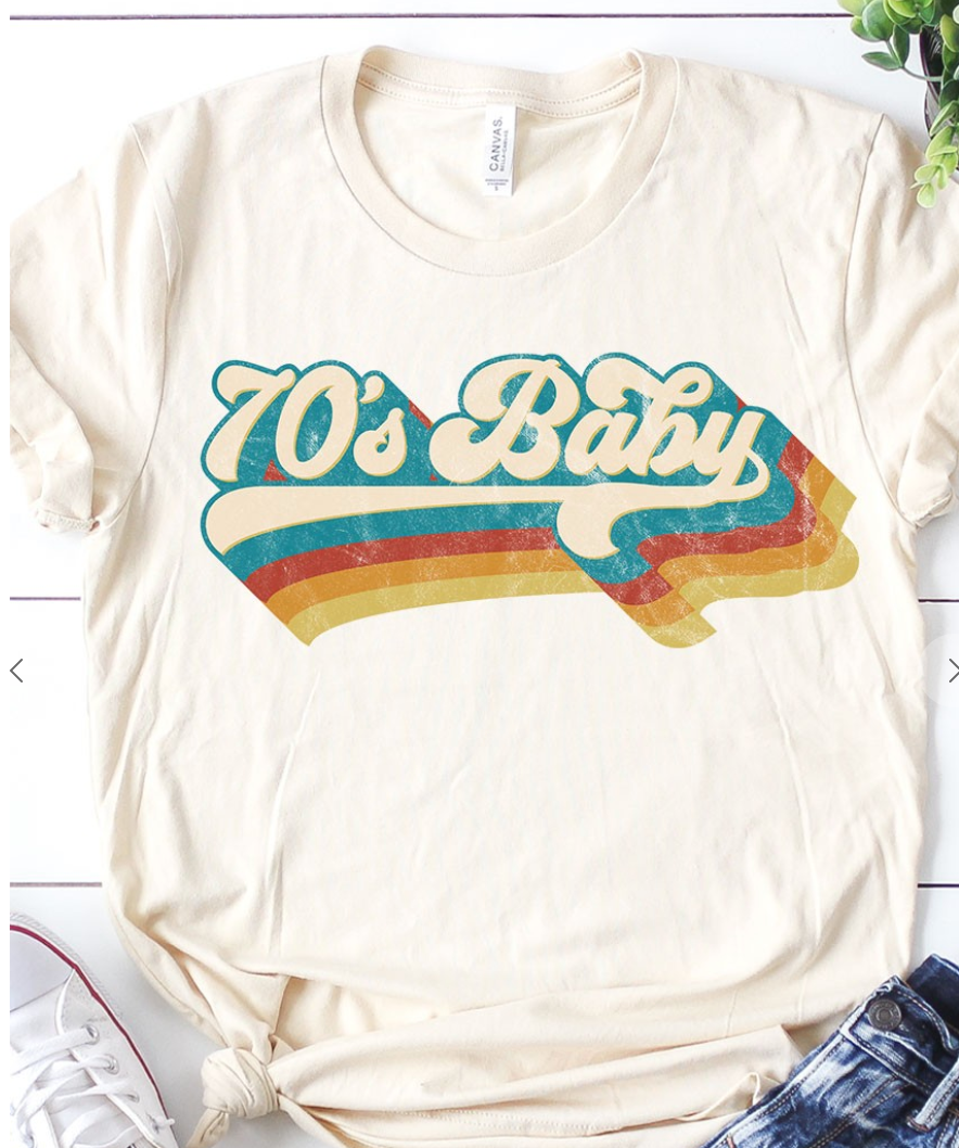 Retro 70's Baby Tshirt