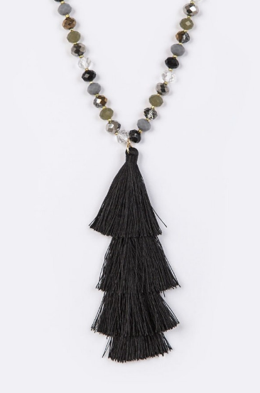 Tassel & Beads Necklace