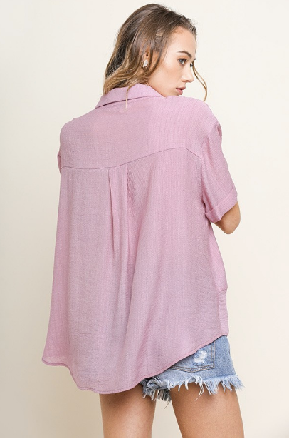 Mauve Knotted Top