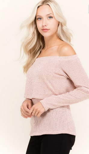 Peach Off the Shoulder