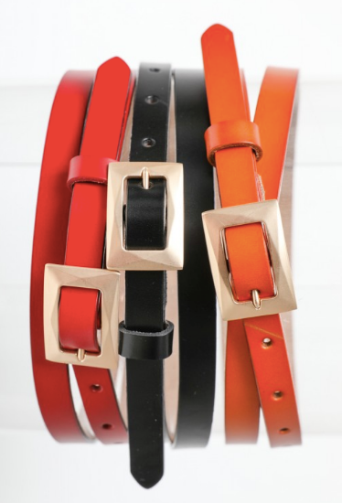 Skinny Waist Leather Belt