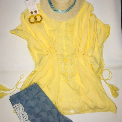 Swimsuit Cover Up - Yellow