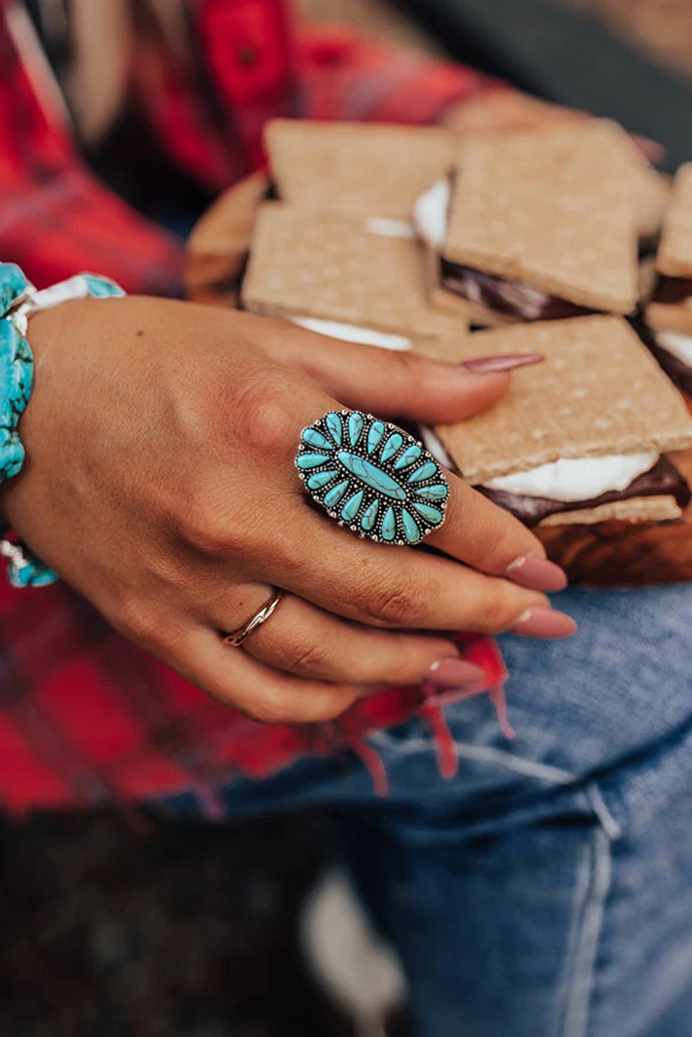 Western Turquoise Ring