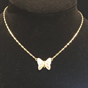 #4074 Trifari Vintage Butterfly Choker 1960's Necklace